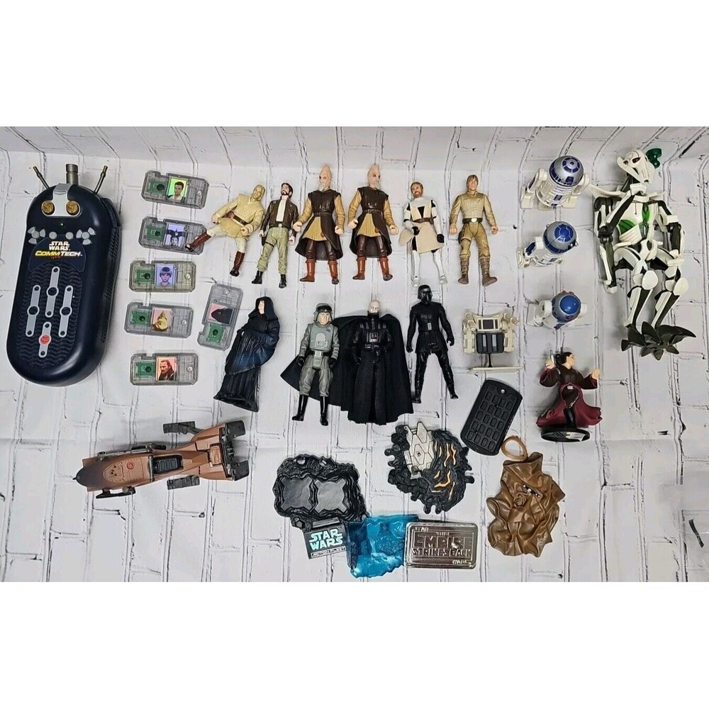 Star Wars Vintage Collection Loose Lot Of 15 Figures, Cycle & Accessories